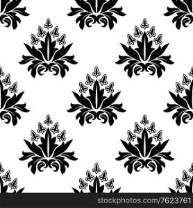 Floral seamless pattern with decorative flowers for background, textile or wallpaper design