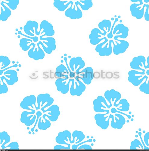 Floral seamless pattern with hibiscus flowers. Vector background. Tropical summer illustration. Floral seamless pattern with hibiscus flowers. Vector background. Tropical summer illustration.