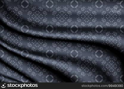Floral seamless patterns.Blue silk background textile ornaments.Plant texture for fabric, wrapping, wallpaper and paper.Vector illustration.Eps10