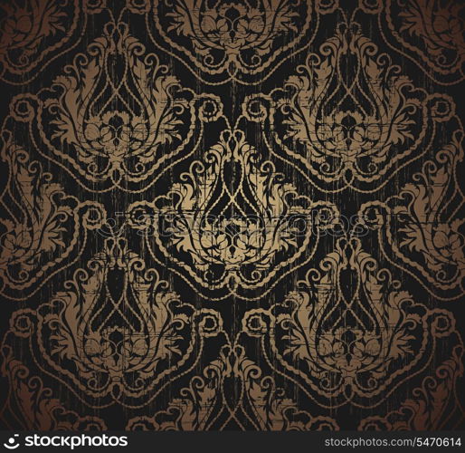 Floral seamless vector royal beauty vintage pattern