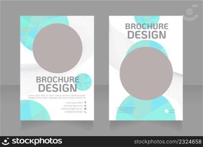 Floral shop contact info blank brochure design. Retail service. Template set with copy space for text. Premade corporate reports collection. Editable 2 paper pages. KoHo Regular font used. Floral shop contact info blank brochure design