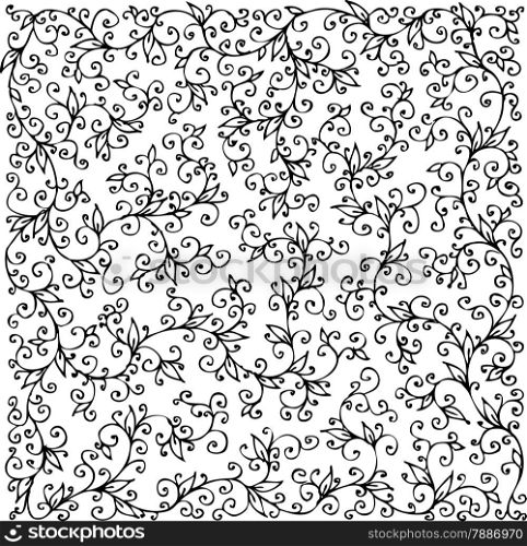 Floral Texture 230 Eau-forte decorative background texture vector illustration EPS-8