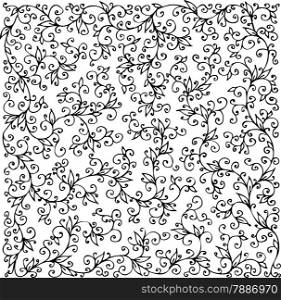 Floral Texture 230 Eau-forte decorative background texture vector illustration EPS-8