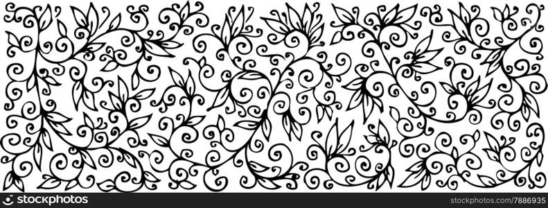 Floral Texture 302 Eau-forte decorative background texture vector illustration EPS-8