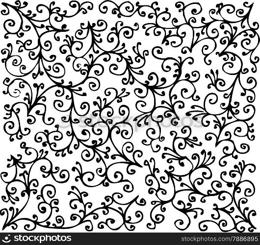 Floral Texture 303 Eau-forte decorative background texture vector illustration EPS-8