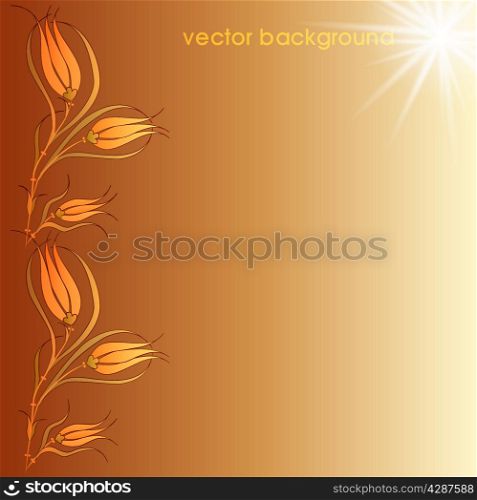 floral vector background two
