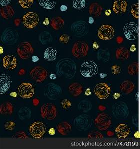 Floral vintage pattern for retro wallpapers, vector.