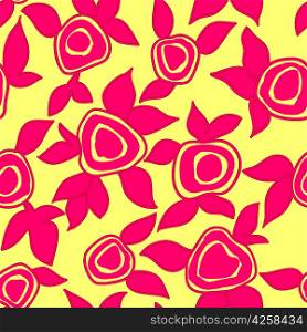 floral wallpaper with set of different flowers. Could be used as seamless wallpaper, textile, wrapping paper or background