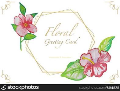 Floral Watercolor Greeting Card