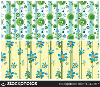 floral web banner vector illustraton