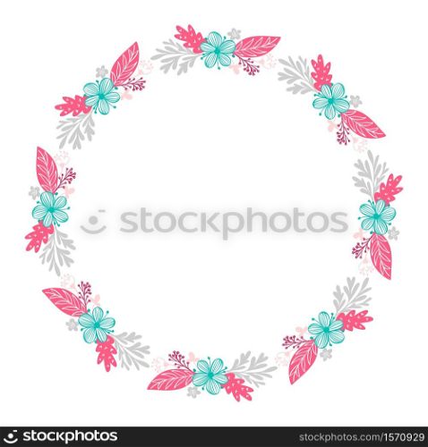 floral wreath bouquet flowers Botanical elements isolated on white background in Scandinavian style. Hand drawn vector illustration.. floral wreath bouquet flowers Botanical elements isolated on white background in Scandinavian style. Hand drawn vector illustration