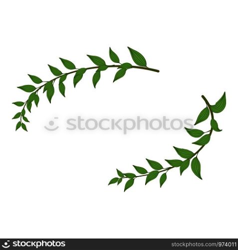 Floral wreath icon. Isometric illustration of floral wreath vector icon for web. Floral wreath icon, isometric style