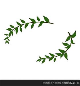 Floral wreath icon. Isometric illustration of floral wreath vector icon for web. Floral wreath icon, isometric style