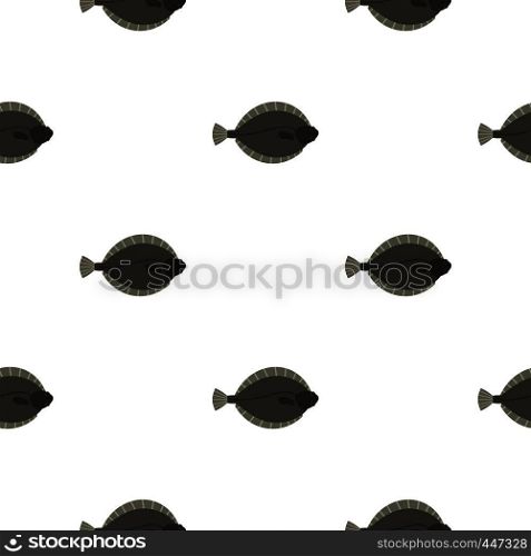 Flounder fish pattern seamless for any design vector illustration. Flounder fish pattern seamless