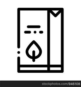 Flour Milk Juice Package Packaging Vector Icon Thin Line. Carton Open And Closed Packaging Concept Linear Pictogram. Parcel, Box Shipping Equipment Black And White Contour Illustration. Flour Milk Juice Package Packaging Vector Icon