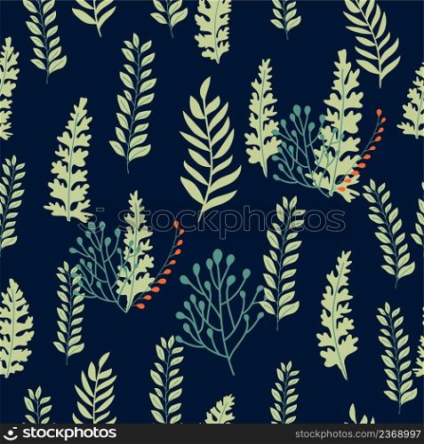 Flourish nature summer garden textured background. Floral seamless pattern. Branch with leaves ornamental texture. Flourish nature summer garden textured background. Floral seamless pattern. Branch with leaves ornamental