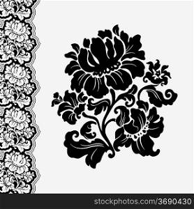 flower and border lace