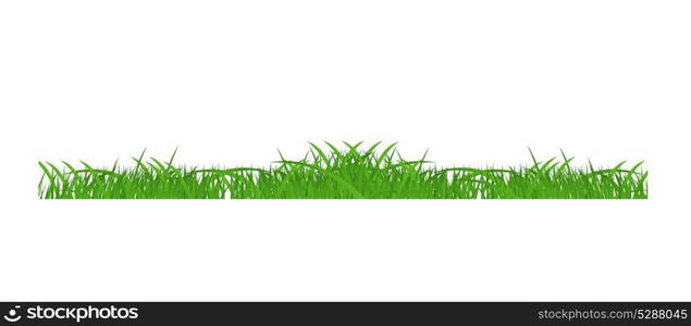 Flower and grass Borders set. vector illustration