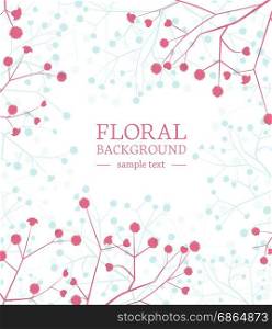 flower background. Beautiful flowers background with place for text