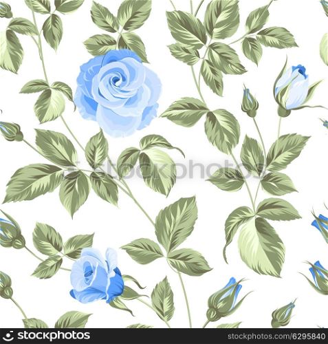 Flower background of red fashion rose for your seamless pattern. Vector illustration.