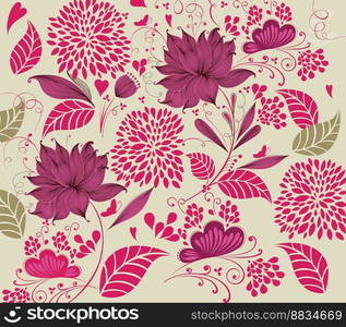 Flower background vector image