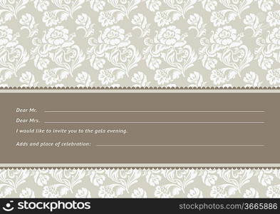 Flower background with lace, seamless