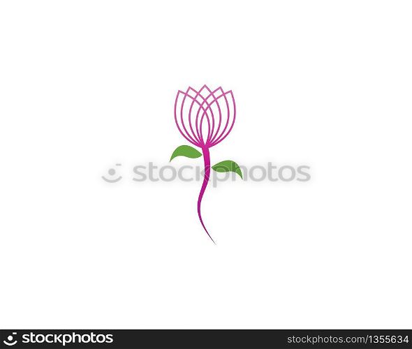 Flower beauty logo vector