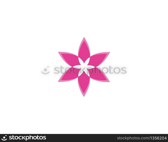 Flower beauty spa logo template