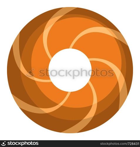 Flower biscuit icon. Flat illustration of flower biscuit vector icon for web. Flower biscuit icon, flat style