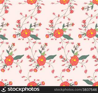 flower classic seamless floral pattern