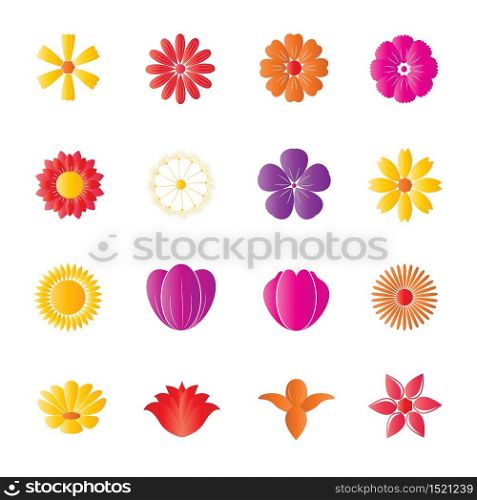 Flower Colorful Icons
