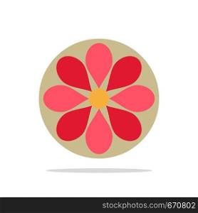Flower, Decoration, Easter, Flower, Plant Abstract Circle Background Flat color Icon