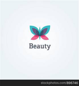 flower design butterfly vector for spa boutique beauty salon cosmetician shop yoga class luxury hotel and resort.