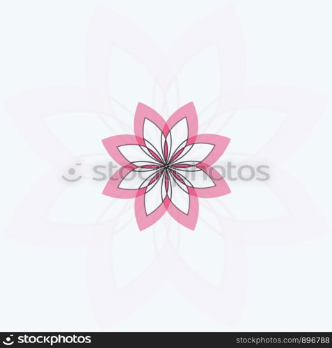 flower design vector for spa boutique beauty salon cosmetician shop yoga class luxury hotel and resort.