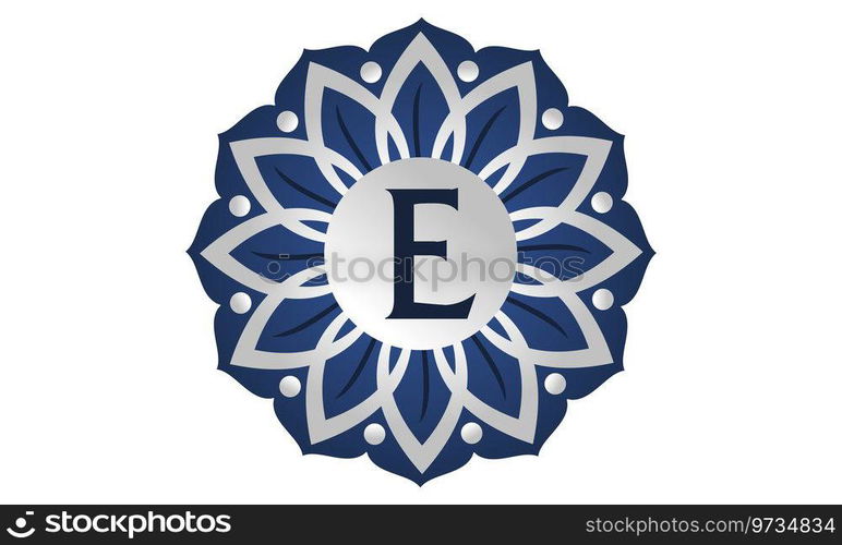 Flower Elegant icon Initial E