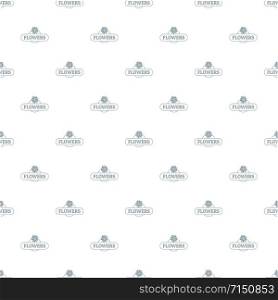 Flower farm pattern vector seamless repeat for any web design. Flower farm pattern vector seamless