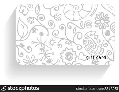 Flower gift card