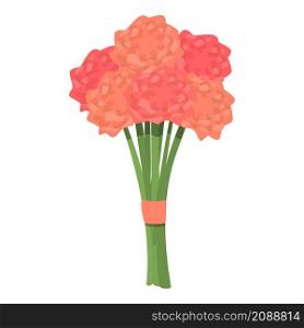 Flower gift icon cartoon vector. Decoration bouquet. Floral bunch. Flower gift icon cartoon vector. Decoration bouquet