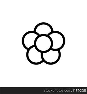 Flower icon design template vector isolated illustration. Flower icon design template vector isolated