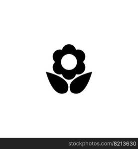 flower icon. vector illustration logo design