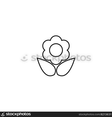flower icon. vector illustration logo design