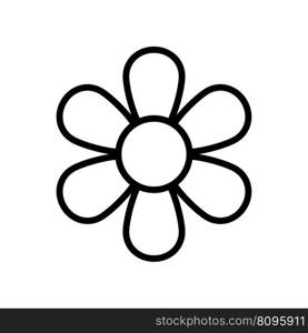 Flower icon vector on trendy design