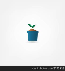 Flower in a pot icon