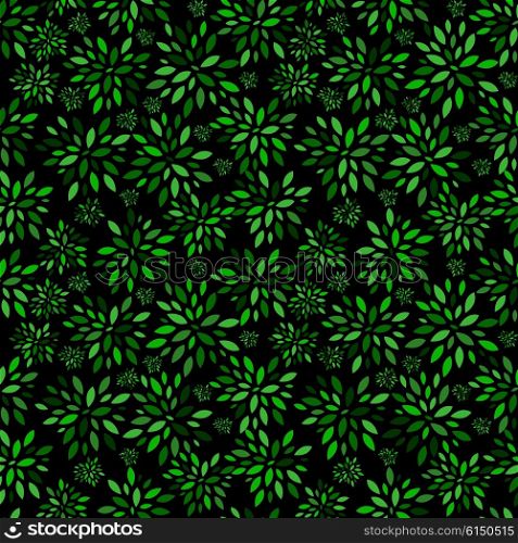 Flower Leaves Pattern Background Vector Illustration EPS10. Flower Leaves Pattern Background Vector Illustration