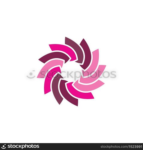 flower logo template vector design