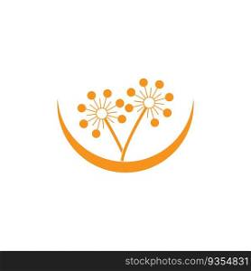 Flower logo. The circular logo. Logo of the flower. Stylized flower. Petals. Simple logo. The brand name  emblem  logo. Mandala. Logo boutique. Logotype for beauty. Logo for flower shop.