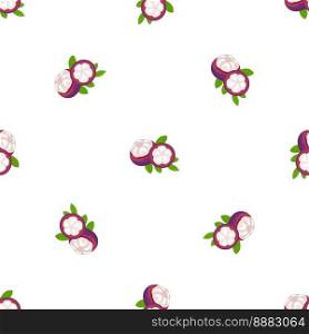Flower mangosteen pattern seamless background texture repeat wallpaper geometric vector. Flower mangosteen pattern seamless vector