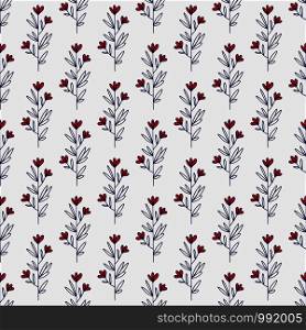 Flower minimalistic pattern design for paper page fill, textile print. Floral seamless background. Cute red flowers pattern. Flower minimalistic pattern design for paper page fill, textile print. Floral seamless background. Cute red flowers pattern.