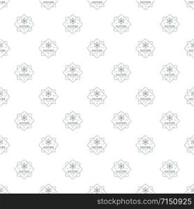 Flower nature pattern vector seamless repeat for any web design. Flower nature pattern vector seamless