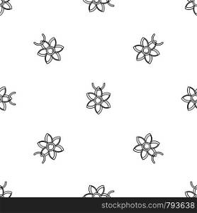 Flower necklace pattern seamless vector repeat geometric for any web design. Flower necklace pattern seamless vector